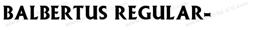 BAlbertus Regular字体转换